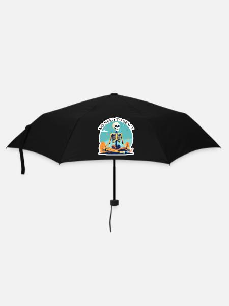 Keine Notwendigkeit zu reagieren, Skelett - Regenschirm (klein) - Schwarz