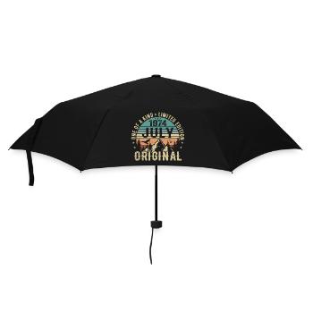 Anniversaire de juillet 1974 Cadeau d'anniversaire de juillet 1974 - Parapluie standard - noir - Devant