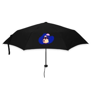 Cartoon Schaf - Regenschirm (klein) - Schwarz - Vorne