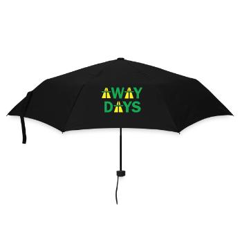 Auswärtsspiele Fußball - Regenschirm (klein) - Schwarz - Vorne