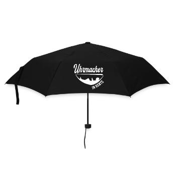 Uhrmacher Rente Rentner Juwelier Ruhestand - Regenschirm (klein) - Schwarz - Vorne