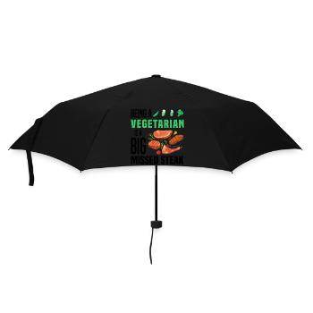 Geschenkideen für Grillmeister und Biertrinker - Regenschirm (klein) - Schwarz - Vorne