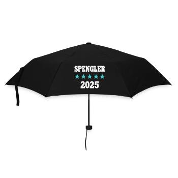 Spengler 2025 Ausbildung Prüfung Meister Azubi - Regenschirm (klein) - Schwarz - Vorne