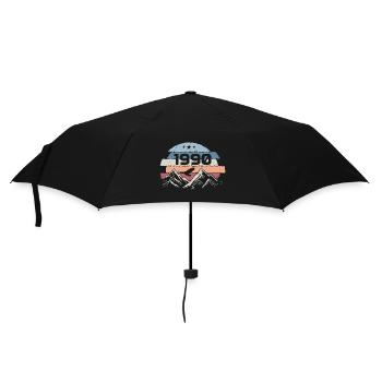 Original 1990's Vintage 1990's Birthday 1990 - Umbrella (small) - black - Front