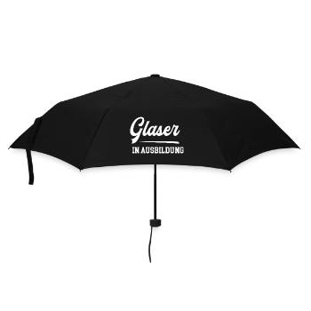 Glaser Ausbildung Glaserazubi Lehre Azubi Glasbau - Regenschirm (klein) - Schwarz - Vorne