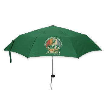 79 Jahre Großartigkeit seit Januar 1945 - Regenschirm (klein) - Flaschengrün - Vorne