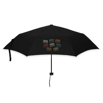 Jahrgang 1999 Geburtsjahr - legendär seit 1999 - Regenschirm (klein) - Schwarz - Vorne