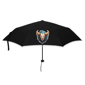 Anime Lion-Taurus Mythical Creatures - Umbrella (small) - black - Front