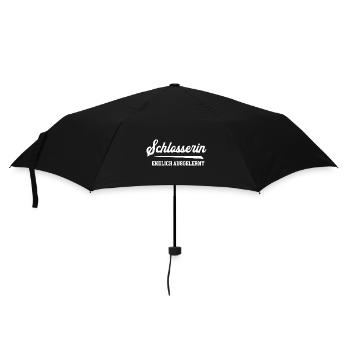 Schlosserin Ausbildung Bestanden Prüfung Metallbau - Regenschirm (klein) - Schwarz - Vorne