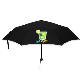Hallo mojito - Regenschirm (klein) - Schwarz - Vorne