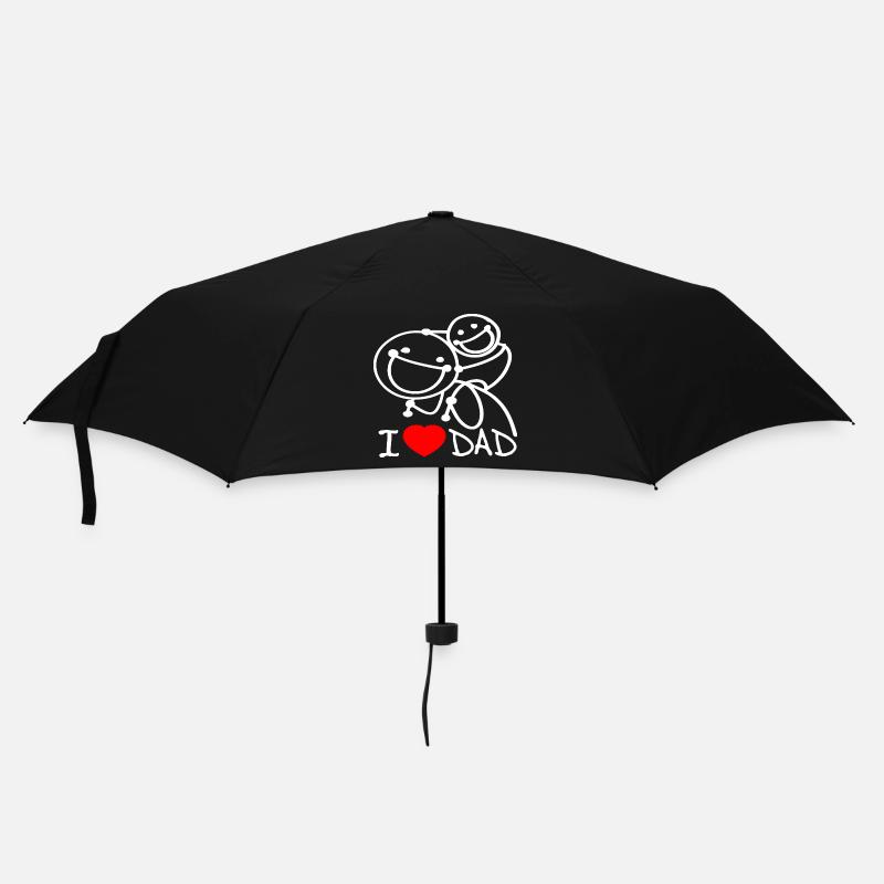 i love dad EN - Umbrella (small) - black
