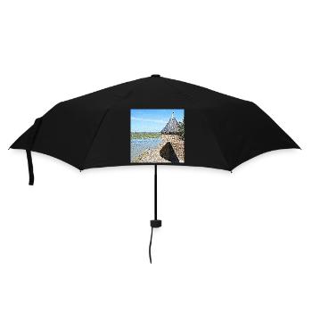 Le mont Merveille et sa tour - Parapluie standard - noir - Devant
