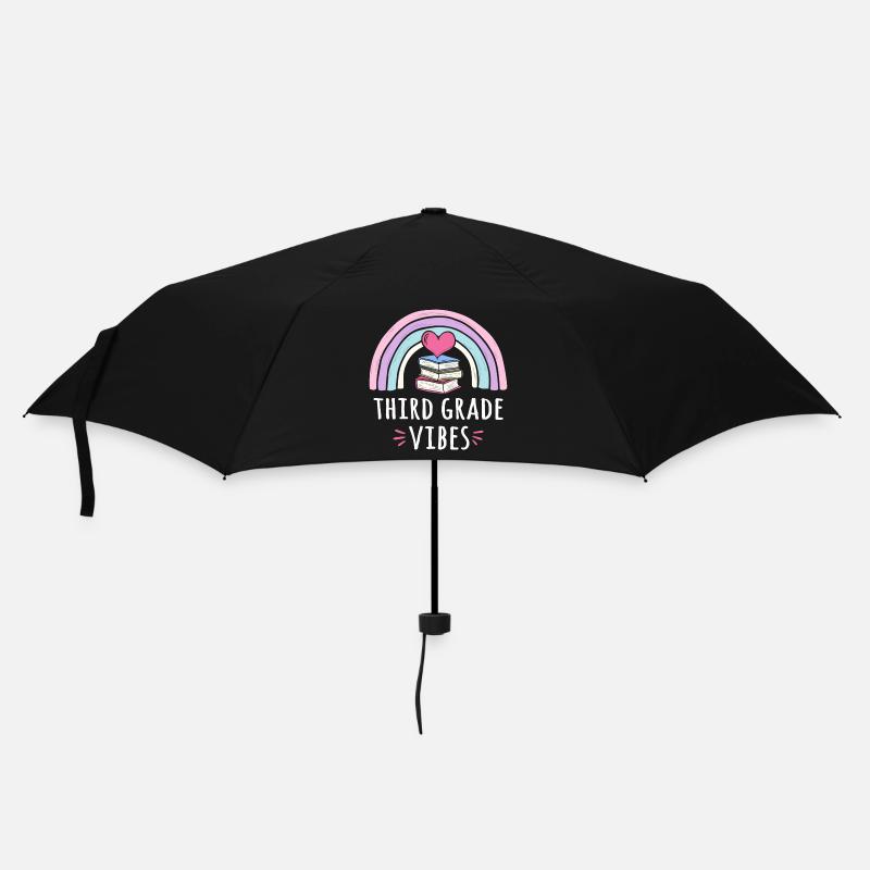 Third Grade Vibes - Umbrella (small) - black
