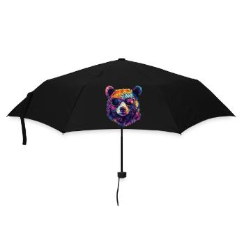 Lunettes de soleil ours - Parapluie standard - noir - Devant