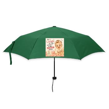Babylächeln: Vergessen Meistens - Regenschirm (klein) - Flaschengrün - Vorne