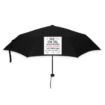 JGA Episch: Tag voller Erinnerungen - Regenschirm (klein) - Schwarz - Vorne