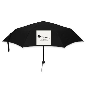 Dart Spruch: Ich Treff Doch Eh Nichts - Regenschirm (klein) - Schwarz - Vorne