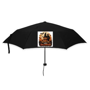Halloween Night Pumpkins - Umbrella (small) - black - Front