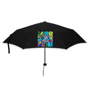 The Pop Art toucan - Umbrella (small) - black - Front