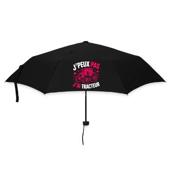 I can't, I have tractor–Proud to be a farmer - Umbrella (small) - black - Front