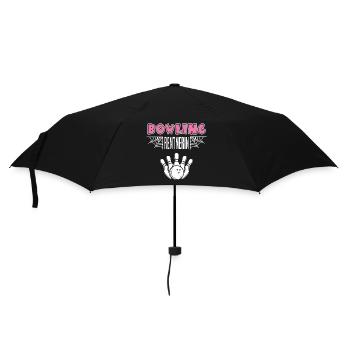 Bowling Rentnerin Rente Ruhestand Bowlingspielerin - Regenschirm (klein) - Schwarz - Vorne
