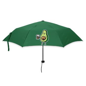 Drôle d'avocat bière bière ventre avocat fosse céto - Parapluie standard - vert bouteille - Devant