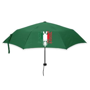 Albania Italy Flag - Umbrella (small) - bottlegreen - Front