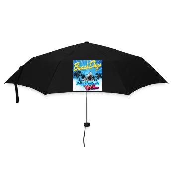 Summer Time - Umbrella (small) - black - Front