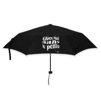 Illustration d’un Sempervivum Stylisé - Parapluie standard - noir - Devant