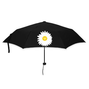 Flower White White Floral Gift Mother's Day Mom - Umbrella (small) - black - Front