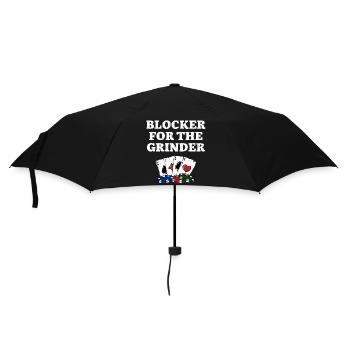 Blocker for the Grinder Gambler Poker Gambling - Umbrella (small) - black - Front