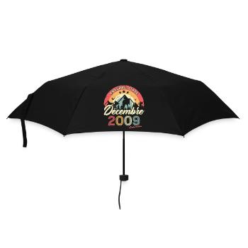 Cadeau D'anniversaire En Décembre 2009 Vintage - Parapluie standard - noir - Devant