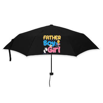 Pink or Blue Father Loves You Best Dad Ever - Umbrella (small) - black - Front