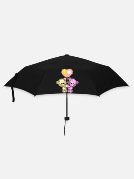 Bears in love 2 - Umbrella (small) - black