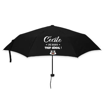 Cécile Cadeau pour une maman génial - Parapluie standard - noir - Devant