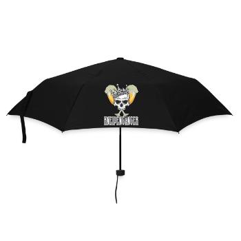 Kneipengänger Outfit für Bier-Liebhaber und Partys - Regenschirm (klein) - Schwarz - Vorne