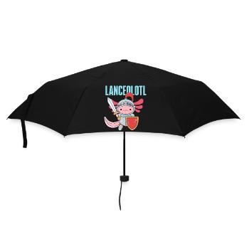 Lanceolotl Pun Design for Axolotl Lovers - Umbrella (small) - black - Front