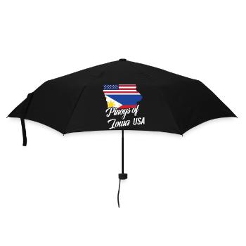 Filipinos of Iowa Design for Proud Fil-Ams - Umbrella (small) - black - Front