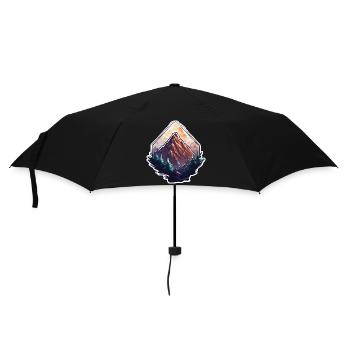 Mountain / Alps / Summit / Nature / Forest / Rock - Umbrella (small) - black - Front