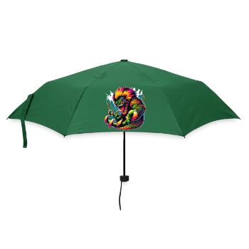 Asphaltbiest Anarchy - Regenschirm (klein) - Flaschengrün - Vorne