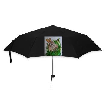 EG Bunny I Animal I Easter I Gift Idea I Holiday - Umbrella (small) - black - Front
