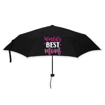 World's Best Mom - Umbrella (small) - black - Front
