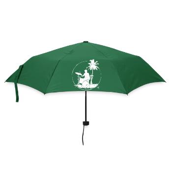 Schlagzeuger - Regenschirm (klein) - Flaschengrün - Vorne