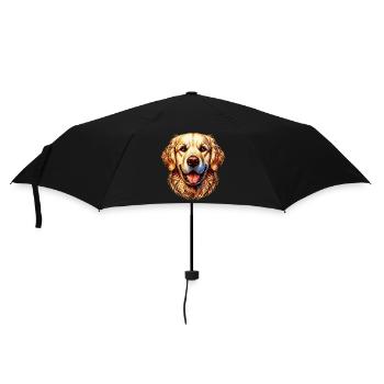 Golden Retriever Labrador Dog - Umbrella (small) - black - Front