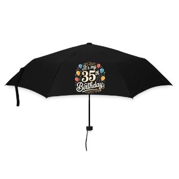 It's my 35th Birthday - Umbrella (small) - black - Front