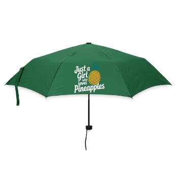 Pineapple tropical hawaiian fruit - Umbrella (small) - bottlegreen - Front