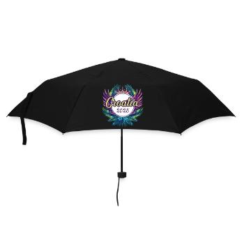 Croatia 2025 Team - Umbrella (small) - black - Front