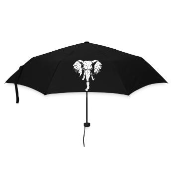 Die Stärke des Elefanten - Regenschirm (klein) - Schwarz - Vorne