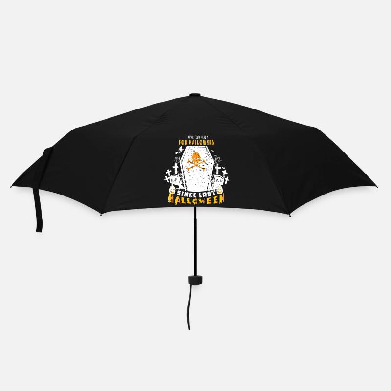 Halloween-Fan seit letztem Halloween - Regenschirm (klein) - Schwarz
