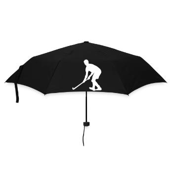 Field hockey players - Umbrella (small) - black - Front